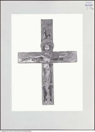 Vorderseite von Sopr. BAS NA [https://www.deutsche-digitale-bibliothek.de/content/lizenzen/rv-ez/] Christus am Kreuz - Gesamtansicht (nach Restaurierung), bh563287_recto. Foto.