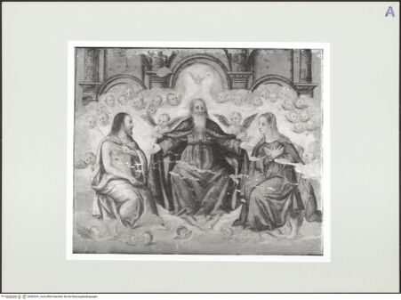 Vorderseite von Civici Musei Udine [https://www.deutsche-digitale-bibliothek.de/content/lizenzen/rv-ez/] Die heilige Trinität mit Maria (Quaternität) - , bh563341_recto. Foto.