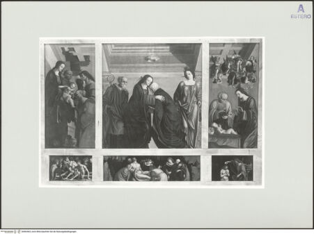 Vorderseite von Sopr. BAS NA [https://www.deutsche-digitale-bibliothek.de/content/lizenzen/rv-ez/] Polyptichon für den Hochaltar der Kirche Santa Maria delle Grazie a Caponapoli - Gesamtansicht, bh563463_recto. Foto.