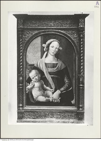 Vorderseite von ICCD [https://rightsstatements.org/page/CNE/1.0/] Madonna - , bh563642_recto. Foto.