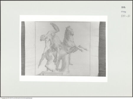 Vorderseite von Courtauld Institute, Conway Library [https://www.deutsche-digitale-bibliothek.de/content/lizenzen/rv-ez/] Vom Pferd stürzende Amazone (Statue, Museo Archeologico Nazionale, Neapel) - , bh563725_recto. Foto.