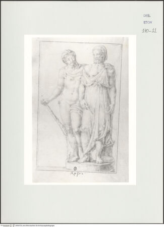 Vorderseite von Courtauld Institute, Conway Library [https://www.deutsche-digitale-bibliothek.de/content/lizenzen/rv-ez/] Herkules und Omphale (Statue, Museo Archeologico Nazionale, Neapel) - , bh563726_recto. Foto.