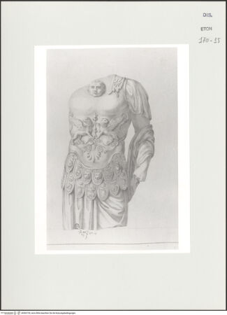 Vorderseite von Courtauld Institute, Conway Library [https://www.deutsche-digitale-bibliothek.de/content/lizenzen/rv-ez/] Kriegertorso - , bh563730_recto. Foto.