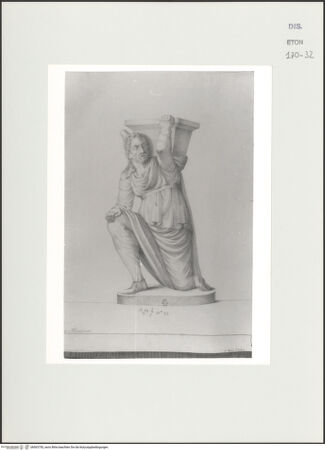 Vorderseite von Courtauld Institute, Conway Library [https://www.deutsche-digitale-bibliothek.de/content/lizenzen/rv-ez/] Kniender Barbar (Statue, Museo Archeologico Nazionale, Neapel) - , bh563750_recto. Foto.