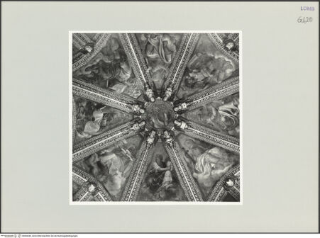 Vorderseite von Bibliotheca Hertziana [https://www.deutsche-digitale-bibliothek.de/content/lizenzen/rv-fz/] Gottvater umgeben von Propheten, Stuckengel - Gesamtsansicht, bh564043_recto. Foto: Schmidt, Hans Werner.