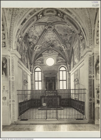 Vorderseite von Bibliotheca Hertziana [https://www.deutsche-digitale-bibliothek.de/content/lizenzen/rv-fz/] Santa Maria delle GrazieCappella Marliani - Gesamtansicht, bh564051_recto. Foto: Schmidt, Hans Werner.