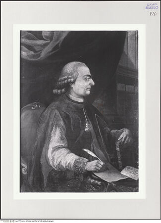 Vorderseite von Archivio dell'Arte [https://www.deutsche-digitale-bibliothek.de/content/lizenzen/rv-ez/] Portrait von Ferdinando Galiani im Profil - Gesamtansicht, bh565529_recto. Foto: Pedicini, Luciano.