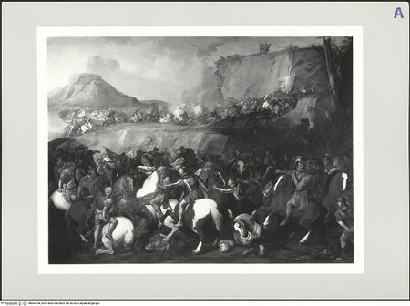 Vorderseite von Archivio dell'Arte [https://www.deutsche-digitale-bibliothek.de/content/lizenzen/rv-ez/] Feldzug der Amalekiter gegen die Israeliten (Exodus 17:8-16) - , bh565650_recto. Foto: Pedicini, Luciano.