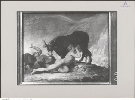 Vorderseite von ICCD [https://www.deutsche-digitale-bibliothek.de/content/lizenzen/rv-ez/] Darstellung einer Szene der griechischen Mythologie entspringend - , bh565673_recto. Foto.