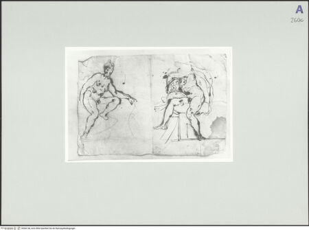 Vorderseite von Rom, Gabinetto Nazionale delle Stampe [https://www.deutsche-digitale-bibliothek.de/content/lizenzen/rv-ez/] Zwei Ignudi - , bh566146_recto. Foto.