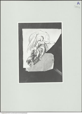 Vorderseite von Rom, Gabinetto Nazionale delle Stampe [https://www.deutsche-digitale-bibliothek.de/content/lizenzen/rv-ez/] Engel in Untersicht - , bh566176_recto. Foto.