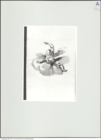 Vorderseite von Rom, Gabinetto Nazionale delle Stampe [https://www.deutsche-digitale-bibliothek.de/content/lizenzen/rv-ez/] Putto auf einer Wolke - , bh566177_recto. Foto.