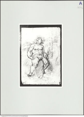 Vorderseite von Rom, Gabinetto Nazionale delle Stampe [https://www.deutsche-digitale-bibliothek.de/content/lizenzen/rv-ez/] Bacchus auf einem Fass - , bh566184_recto. Foto.