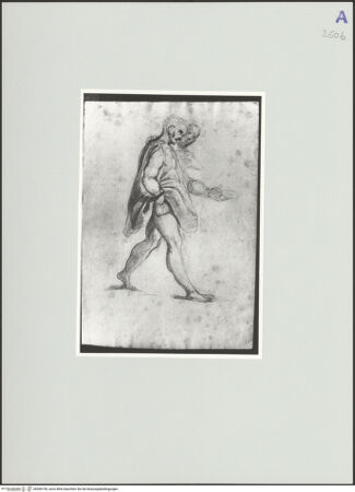 Vorderseite von Rom, Gabinetto Nazionale delle Stampe [https://www.deutsche-digitale-bibliothek.de/content/lizenzen/rv-ez/] Studie zweier Schreitender - , bh566190_recto. Foto.