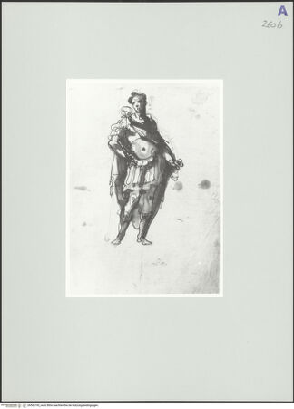 Vorderseite von Rom, Gabinetto Nazionale delle Stampe [https://www.deutsche-digitale-bibliothek.de/content/lizenzen/rv-ez/] Studie eines römischen Feldherrn - , bh566195_recto. Foto.