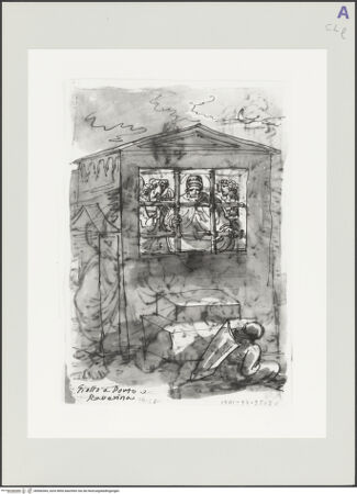 Vorderseite von Cooper-Hewitt [https://www.deutsche-digitale-bibliothek.de/content/lizenzen/rv-ez/] Sixtus II. und die Diakone Agapitus und Felicissimus im Kerker (nach Pietro da Rimini) - Gesamtansicht, bh566364_recto. Foto.