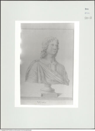 Vorderseite von Courtauld Institute, Conway Library [https://www.deutsche-digitale-bibliothek.de/content/lizenzen/rv-ez/] Der junge Nero (Büste, Palazzo Colonna, Rom) - , bh566636_recto. Foto.