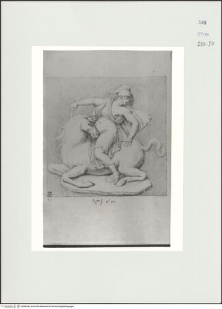 Vorderseite von Courtauld Institute, Conway Library [https://www.deutsche-digitale-bibliothek.de/content/lizenzen/rv-ez/] Amazone (Relief, Galleria Colonna, Rom) - , bh566648_recto. Foto.