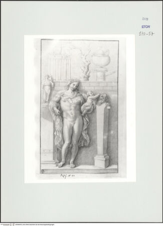 Vorderseite von Courtauld Institute, Conway Library [https://www.deutsche-digitale-bibliothek.de/content/lizenzen/rv-ez/] Hermaphrodit mit Putto (Relief, Palazzo Colonna, Rom) - , bh566655_recto. Foto.