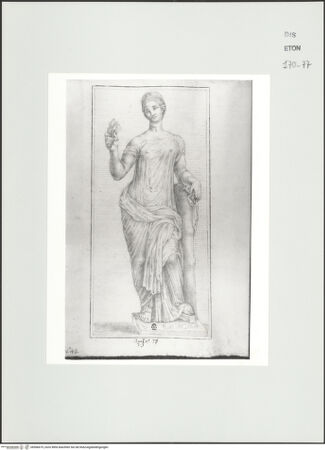 Vorderseite von Courtauld Institute, Conway Library [https://www.deutsche-digitale-bibliothek.de/content/lizenzen/rv-ez/] Ceres (Statue, Palazzo Chigi, Rom) - , bh566675_recto. Foto.