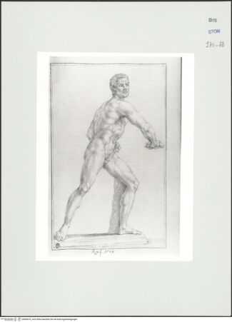 Vorderseite von Courtauld Institute, Conway Library [https://www.deutsche-digitale-bibliothek.de/content/lizenzen/rv-ez/] Gladiator (Statue, Palazzo Chigi, Rom) - , bh566676_recto. Foto.