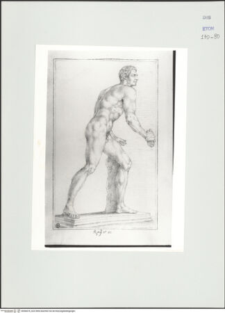 Vorderseite von Courtauld Institute, Conway Library [https://www.deutsche-digitale-bibliothek.de/content/lizenzen/rv-ez/] Gladiator (Statue, Palazzo Chigi, Rom) - , bh566678_recto. Foto.