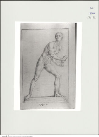 Vorderseite von Courtauld Institute, Conway Library [https://www.deutsche-digitale-bibliothek.de/content/lizenzen/rv-ez/] Gladiator (Statue, Palazzo Chigi, Rom) - , bh566679_recto. Foto.