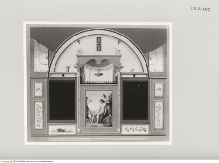 Vorderseite von Staatliche Museen [http://creativecommons.org/publicdomain/mark/1.0/] Serie antiker Wandgemälde der Villa Negroni in RomWanddekoration mit Venus und dem verwundeten Adonis - , bh566856. Foto.