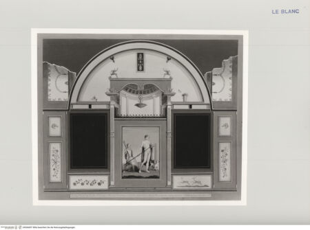 Vorderseite von Staatliche Museen zu Berlin - Preußischer Kulturbesitz [http://creativecommons.org/publicdomain/mark/1.0/] Serie antiker Wandgemälde der Villa Negroni in RomWanddekoration mit Adonis und einem Knappen - , bh566857. Foto.