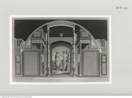 Vorderseite von Staatliche Museen zu Berlin - Preußischer Kulturbesitz [http://creativecommons.org/publicdomain/mark/1.0/] Serie antiker Wandgemälde der Villa Negroni in RomWanddekoration mit Bacchus und Ariadne - , bh566860. Foto.