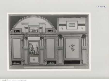 Vorderseite von Staatliche Museen zu Berlin - Preußischer Kulturbesitz [http://creativecommons.org/publicdomain/mark/1.0/] Serie antiker Wandgemälde der Villa Negroni in RomWanddekoration mit mit opfernden Frauen - , bh566863. Foto.