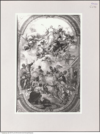 Vorderseite von Bibliotheca Hertziana [https://www.deutsche-digitale-bibliothek.de/content/lizenzen/rv-fz/] Himmelfahrt Mariens - Gesamtansicht, bh567701_recto. Foto: Schmidt, Hans Werner.