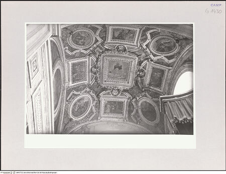 Vorderseite von Bibliotheca Hertziana [https://www.deutsche-digitale-bibliothek.de/content/lizenzen/rv-fz/] Immacolata und Taten weiblicher Heldinnen aus dem Alten Testament - Gesamtansicht, bh567702_recto. Foto: Schmidt, Hans Werner.