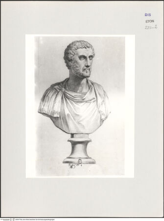 Vorderseite von Courtauld Institute, Conway Library [https://www.deutsche-digitale-bibliothek.de/content/lizenzen/rv-ez/] Antoninus Pius (Büste, Villa Medici, Roma) - , bh567708_recto. Foto.