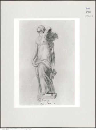 Vorderseite von Courtauld Institute, Conway Library [https://www.deutsche-digitale-bibliothek.de/content/lizenzen/rv-ez/] Tochter der Niobe (Statue, Uffizien, Florenz) - , bh567718_recto. Foto.