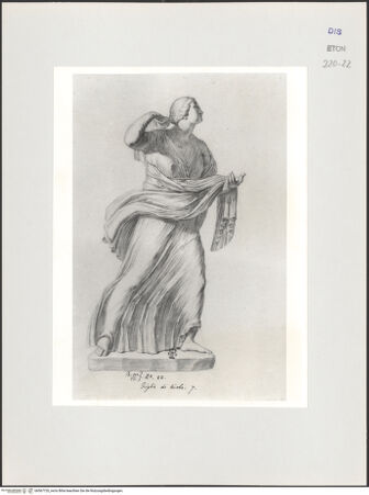 Vorderseite von Courtauld Institute, Conway Library [https://www.deutsche-digitale-bibliothek.de/content/lizenzen/rv-ez/] Tochter der Niobe (Statue, Uffizien, Florenz) - , bh567720_recto. Foto.