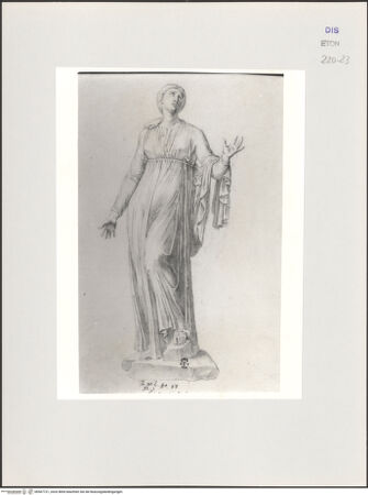 Vorderseite von Courtauld Institute, Conway Library [https://www.deutsche-digitale-bibliothek.de/content/lizenzen/rv-ez/] Tochter der Niobe (Statue, Uffizien, Florenz) - , bh567721_recto. Foto.