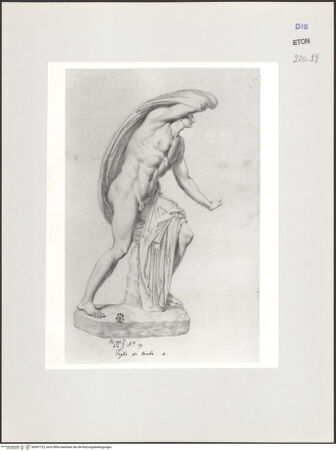 Vorderseite von Courtauld Institute, Conway Library [https://www.deutsche-digitale-bibliothek.de/content/lizenzen/rv-ez/] Sohn der Niobe (Statue, Uffizien, Florenz) - , bh567723_recto. Foto.
