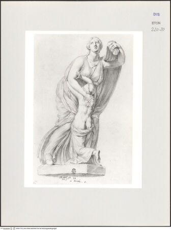 Vorderseite von Courtauld Institute, Conway Library [https://www.deutsche-digitale-bibliothek.de/content/lizenzen/rv-ez/] Niobe mit einer Tochter (Statuengruppe, Uffizien, Florenz) - , bh567729_recto. Foto.