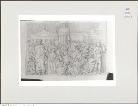 Vorderseite von Courtauld Institute, Conway Library [https://www.deutsche-digitale-bibliothek.de/content/lizenzen/rv-ez/] Amazonomachie (?) (Relief, Villa Medici, Roma) - , bh567754_recto. Foto.