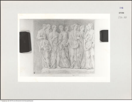 Vorderseite von Courtauld Institute, Conway Library [https://www.deutsche-digitale-bibliothek.de/content/lizenzen/rv-ez/] Prozessionszug (Relief, Villa Medici, Roma) - , bh567769_recto. Foto.