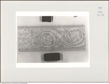 Vorderseite von Courtauld Institute, Conway Library [https://www.deutsche-digitale-bibliothek.de/content/lizenzen/rv-ez/] Zeichnungen nach einem Akanthusfries (Uffizien, Florenz)Oberer Teil - , bh567797_recto. Foto.