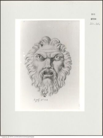 Vorderseite von Courtauld Institute, Conway Library [https://www.deutsche-digitale-bibliothek.de/content/lizenzen/rv-ez/] Maskaron (Villa Ludovisi, Rom) - , bh567921_recto. Foto.