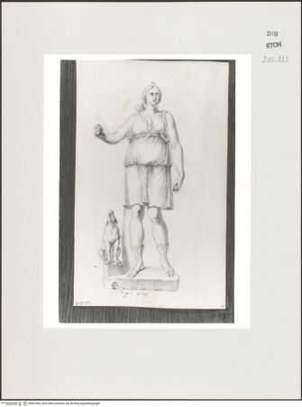 Vorderseite von Courtauld Institute, Conway Library [https://www.deutsche-digitale-bibliothek.de/content/lizenzen/rv-ez/] Diana (Statue, Villa Ludovisi, Rom) - , bh567930_recto. Foto.