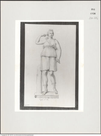 Vorderseite von Courtauld Institute, Conway Library [https://www.deutsche-digitale-bibliothek.de/content/lizenzen/rv-ez/] Diana (Statue, Villa Ludovisi, Rom) - , bh567931_recto. Foto.