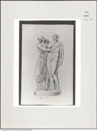 Vorderseite von Courtauld Institute, Conway Library [https://www.deutsche-digitale-bibliothek.de/content/lizenzen/rv-ez/] Amor und Psyche (Statuengruppe, Palazzo Altemps, Rom) - , bh567935_recto. Foto.