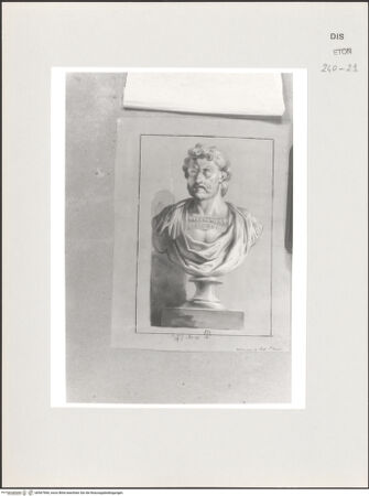 Vorderseite von Courtauld Institute, Conway Library [https://www.deutsche-digitale-bibliothek.de/content/lizenzen/rv-ez/] Hadrian (Büste, Biblioteca Marciana, Venedig) - , bh567966_recto. Foto.