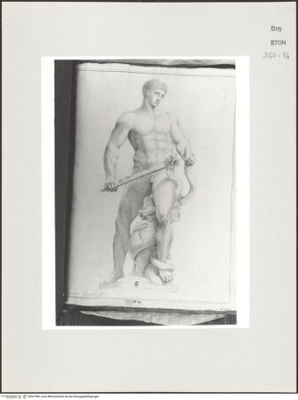 Vorderseite von Courtauld Institute, Conway Library [https://www.deutsche-digitale-bibliothek.de/content/lizenzen/rv-ez/] Herkules und die Hydra von Lerna (Statuengruppe, Musei Capitolini, Rom) - , bh567980_recto. Foto.