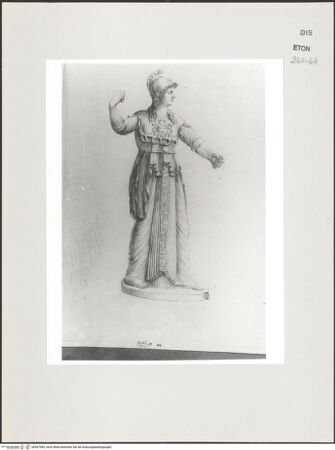 Vorderseite von Courtauld Institute, Conway Library [https://www.deutsche-digitale-bibliothek.de/content/lizenzen/rv-ez/] Athena Chigi (Statue, Albertinum, Dresden) - , bh567989_recto. Foto.