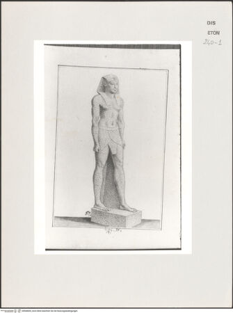 Vorderseite von Courtauld Institute, Conway Library [https://www.deutsche-digitale-bibliothek.de/content/lizenzen/rv-ez/] Ptolemaios II. Philadelphos (Statue, Vatikan, Museo Gregoriano Egizio) - , bh568005_recto. Foto.